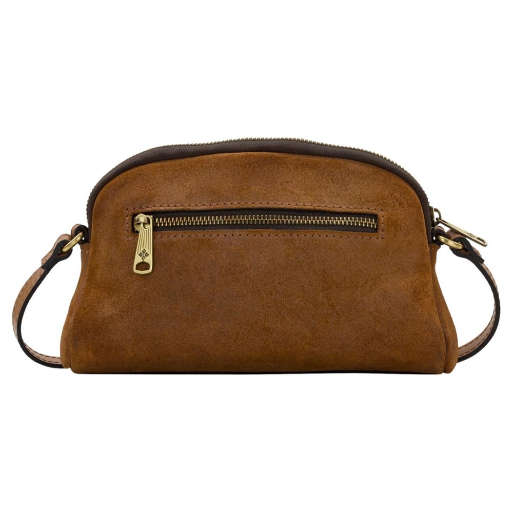 Patricia Nash Susanna Burnished Suede Crossbody - taupe